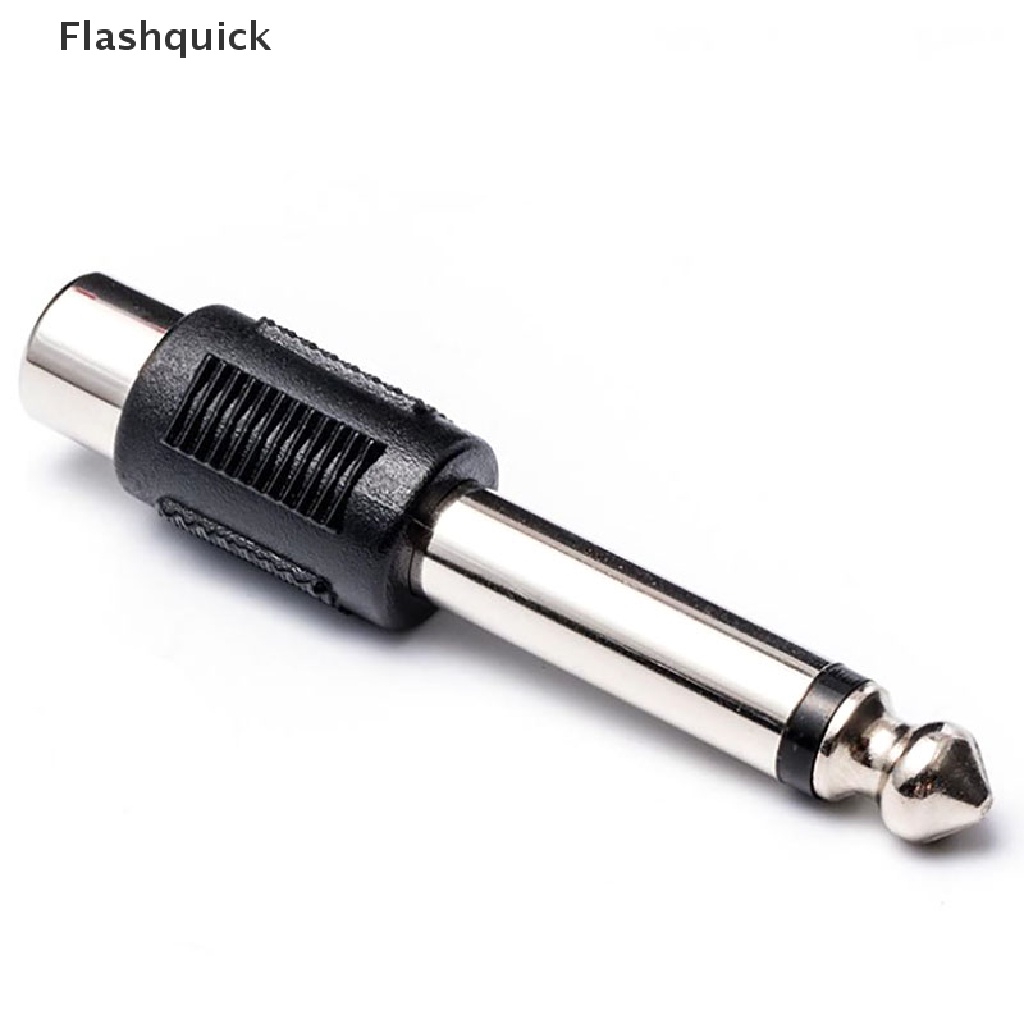 ภาพสินค้า10 Pcs RCA Female Jack To 6.35mm 1/4" Male Mono Plug Audio Adapter Connector Hot Sell จากร้าน flashquick.th บน Shopee ภาพที่ 3