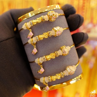 ภาพขนาดย่อของภาพหน้าปกสินค้าข้อมือปี่เซียะแพนโดร่า V.3 เกลียวทองเหลือง(กิมตุ้ง) น้ำหนักทอง 0.1-0.15 กรัม ทองคำแท้ 99.99% (24K) ยาว 15 -18 cm ปรับได้ จากร้าน swpgold บน Shopee