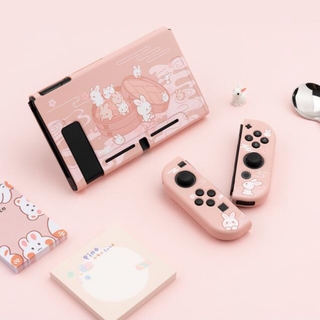 ภาพหน้าปกสินค้าเคสกันกระแทก Tpu ลายกระต่ายสีชมพูสําหรับ Nintendo Switch ซึ่งคุณอาจชอบสินค้านี้