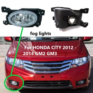 ไฟตัดหมอกกันชนหน้า สําหรับ HONDA CITY 2012 2013 2014 GM2 GM3 oe number:33950-TM4-H11 33900-TM4-H11