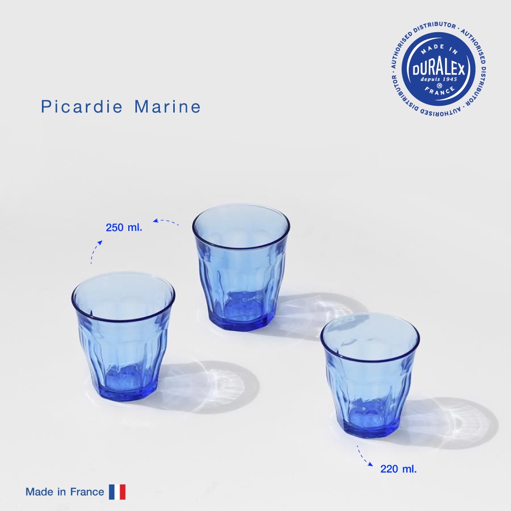 แก้ว-duralex-รุ่น-picardie-marine-gobelet-250-ml