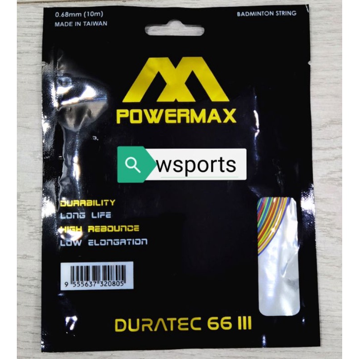 Powermax Power Max Duratec III 66 สายแบดมินตัน ของแท้ สีรุ้ง | Shopee ...