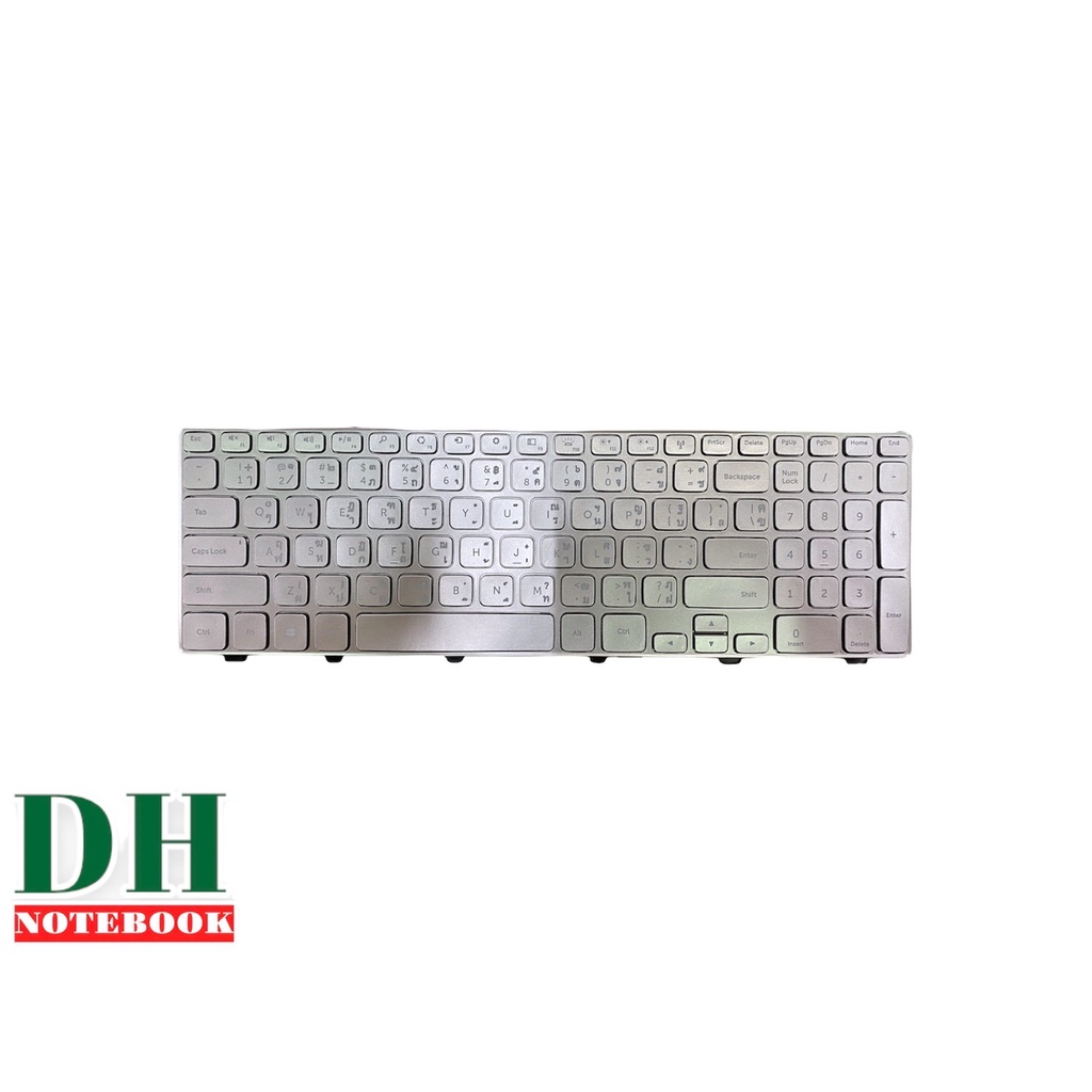 คีย์บอร์ดโน๊ตบุ๊ค-keyboard-dell-inspiron-15-7537-7000-p36f-15-7000-สีเงิน-มีไฟ-th-eng