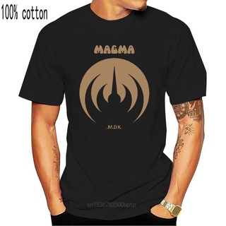 เสื้อยืด พิมพ์ลายตัวอักษร MAGMA Rock Band สุดฮา แบบเข้ารูป สําหรับผู้ชาย 559955