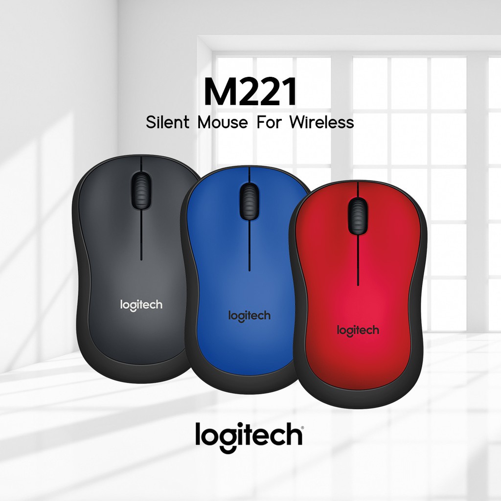 mouse-เมาส์ไร้สาย-logitech-m221-wireless-silent-เมาส์ไร้สายไม่มีเสียงกด-ใช้งานสะดวก-ง่ายดาย-ใช้ถ่าน-aa-สินค้าประกัน-2ปี