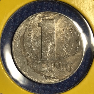 No.15406 ปี1975 German Democratic Republic 1 Pfennig เหรียญสะสม เหรียญต่างประเทศ เหรียญเก่า หายาก ราคาถูก
