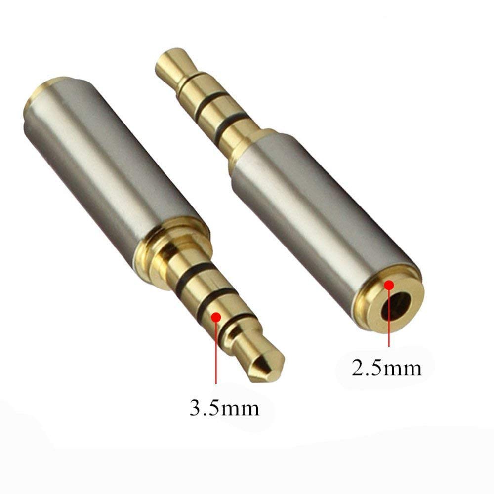 อะแดปเตอร์แปลงหัวต่อสายสัญญาณ-gold-plated-3-5mm-1-8-inch-male-to-2-5mm-stereo-audio-headphone-adapter-converter