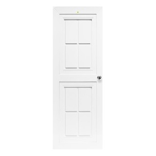 Interior door ABS INTERIOR DOOR KING KG-10 80X200CM WHITE Door frame Door window ประตูภายใน ประตูภายในABS KING KG-10 80x