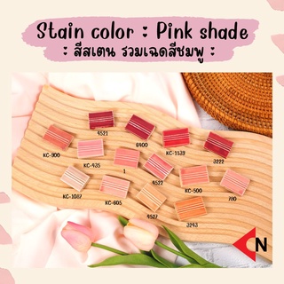 (PINK SHADE) CERAMIC STAINS COLORS สีสเตน รวมเฉดสีชมพู สีเคลือบเซรามิค ขนาดบรรจุ 100 กรัม/ขวด