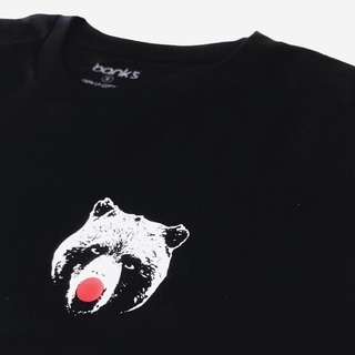 bank’s small bear T-Shirt Cotton USA เสื้อยืดลายหมี เสื้อยืดคอกลม เสื้อยืดคุณภาพดี