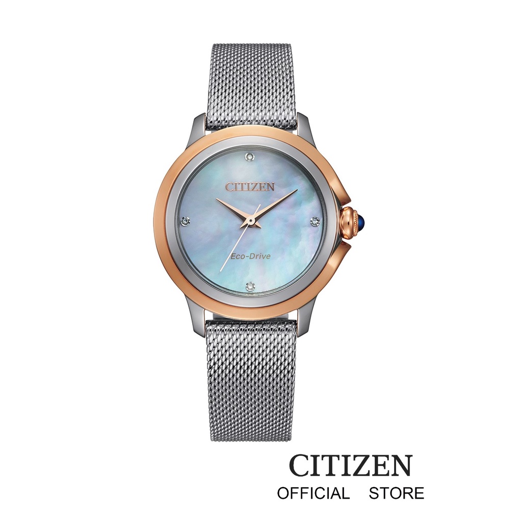 citizen-eco-drive-em0796-59y-lady-watch-นาฬิกาผู้หญิงพลังงานแสง