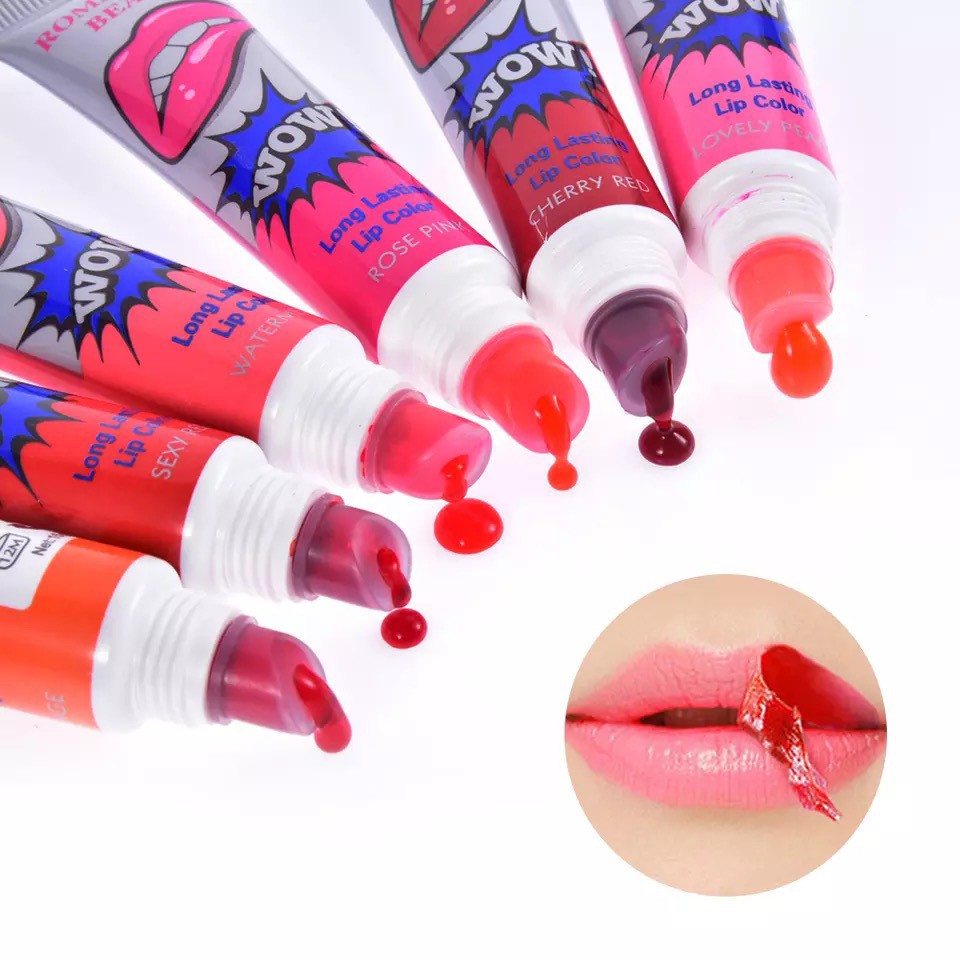 ภาพหน้าปกสินค้าLong Lasting Lip Color ลิปลอก สีสวย 6 สี ติดทนนาน สีสวยเป็นธรรมชาติ จากร้าน kokanfung บน Shopee