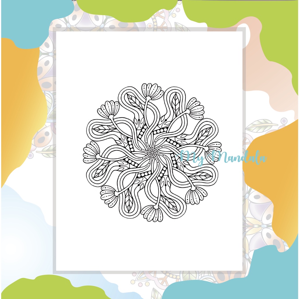 สมุดระบายสีฝึกสมาธิ-my-mandala-vol-3-my-garden-mandala-เล่มใหญ่สุดคุ้ม-กระดาษหนา-210แกรม