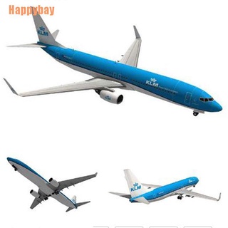 (Happybay) โมเดลเครื่องบินกระดาษ 3D 1:100 Boeing 737 Dutch Airlines Diy สําหรับเด็ก