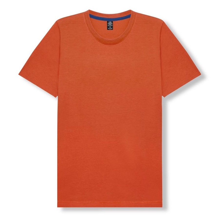 เสื้อยืดแขนสั้น-คอกลม-สีส้มอิฐ