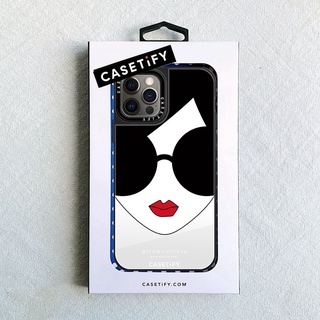 CASETiFY Stace Face Case by Alice + Olivia Plating Makeup Mirror Casing Apple iPhone 7 8 Plus 7+ 8+ X XS XR 11 12 13 Pro 13Pro Max SE 2020 Sunglasses Girl impact Hard PC Silicone Case Cover