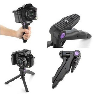 Universal Mini Handheld Desktop Tripod Stabilizer with 360 Degree Rotation Phone Clip Holder for Gopro hero 6/5/4/3