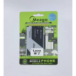 Meago battery แบตเตอรี่ Lava W7  ความจุ 2000mAh   **ของแท้  สินค้า มอก. มีประกัน**