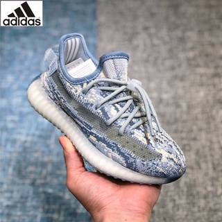 Original A_didas Yeezy Boost 350v2 Coconut รองเท้าวิ่งลําลอง สําหรับเด็ก