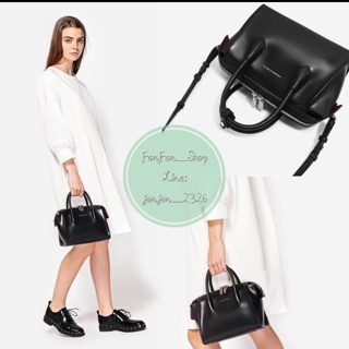 New!!  CHARLES &amp; KEITH DOUBLE ZIP STRUCTURE BAGแท้💯💯จากOutlet