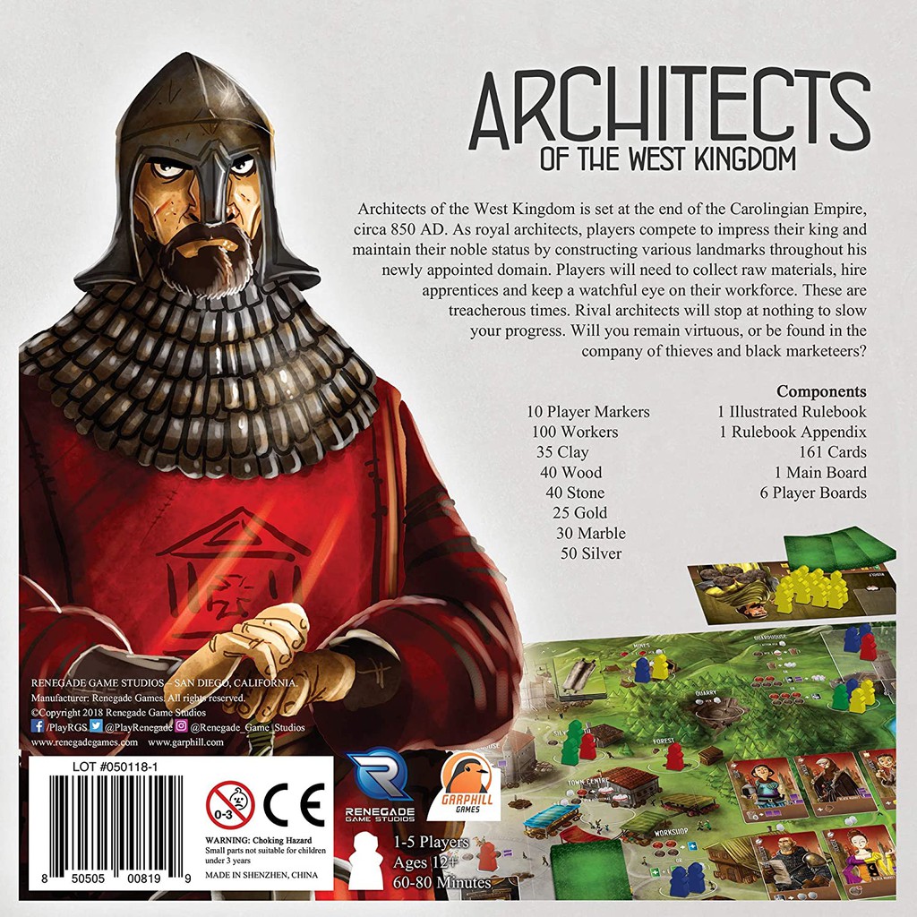 ของแท้-architects-of-the-west-kingdom-board-game