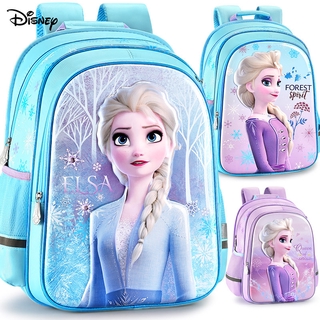 Disney กระเป๋านักเรียน Frozen 2 นักเรียนหญิง 2020 ใหม่การ์ตูนสาว Elsa Princess กระเป๋าเป้เด็ก