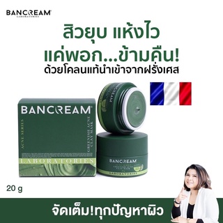 โคลนพอกหน้า ฝรั่งเศส ของแท้ บ้านครีม BANCREAM ลดสิว รอยสิว โคลนพอกสิว โคลนฝรั่งเศส  ดีท็อกซ์ผิว Greenish acne clay mask
