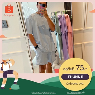 [ใช้โค้ดส่วนลด FHUNN11 ลดทันที 75.-]เสื้อยืดผู้ชาย ทรงโอเวอร์ไซส์ สีพาสเทล FHUNN Pastel Oversized Tee