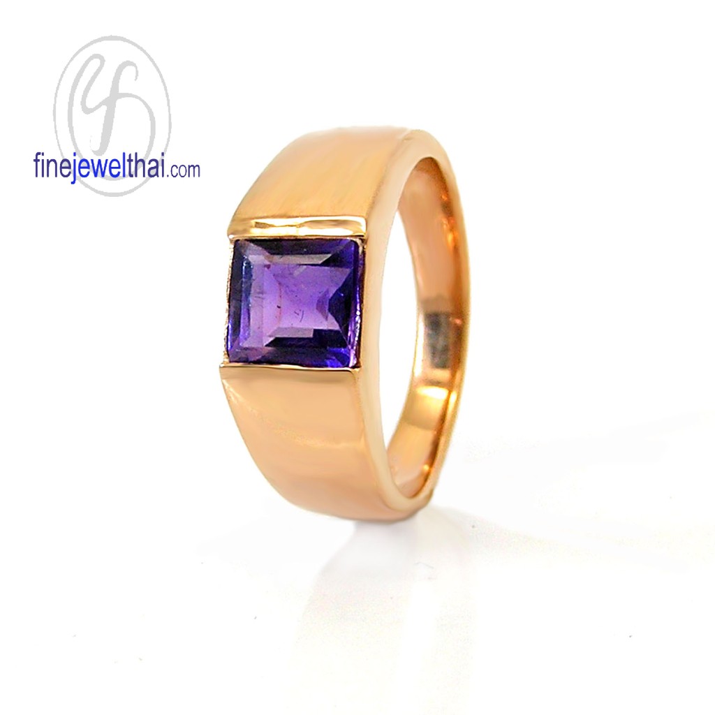 finejewelthai-แหวนอะเมทิสต์-พลอยแท้-พลอยราศี-พลอยอะเมทิสต์-พลอยประจำเดือนเกิดกุมภาพันธ์-amethyst-silver-r1176amp-g