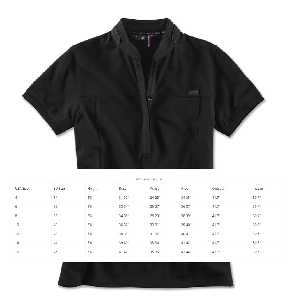 bmw-เสื้อโปโลสตรีสีดำ-ไซต์-m-โลโก้-bmw-m