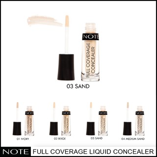 NOTE COSMETICS FULL COVERAGE LIQUID CONCEALER 03 SAND