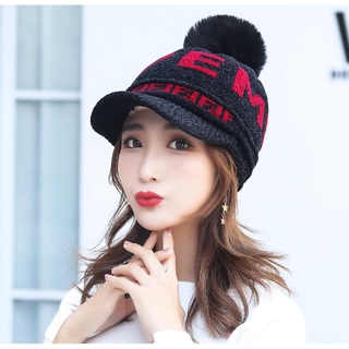 Women Fashion Winter Fashion Women Wool Knit Hip Hop Ski Hat Hat