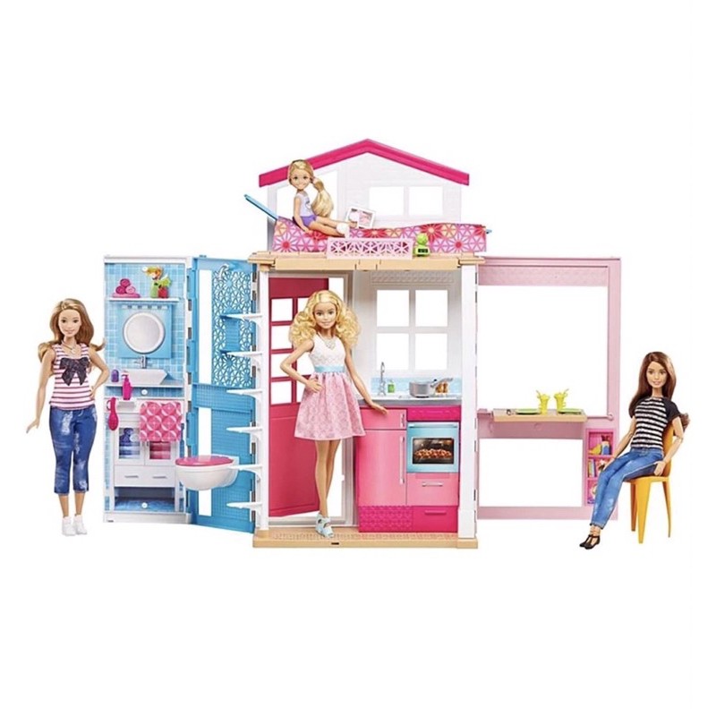 บ้านบาร์บี้-barbie-2-story-house-close-and-go-portable-playset