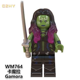 ของเล่นตัวต่อ ฟิกเกอร์ซูเปอร์ฮีโร่ Gamora ขนาดเล็ก ของขวัญ สําหรับเด็ก