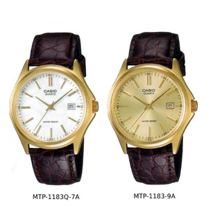ภาพหน้าปกสินค้าCasio นาฬิกาข้อมือผู้ชาย สีทอง/หน้าปัดทอง สายหนัง รุ่น MTP-1183Q, MTP-1183Q-9ADF,MTP-1183Q-9A ซึ่งคุณอาจชอบราคาและรีวิวของสินค้านี้