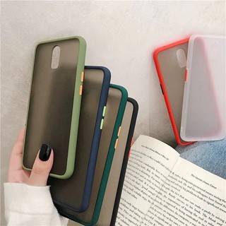 เคสขอบสีหลังด้าน case OPPO A16/A54/A31/A37/A3S/A7/A1K/Reno2F/A92/A73/F17/A93/F17Pro/A5 2020/A9 2020 เคสกันกระแทก