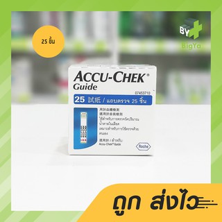 สินค้า Accucheck Accu-Check Guide 25 แผ่น (แถบตรวจ)