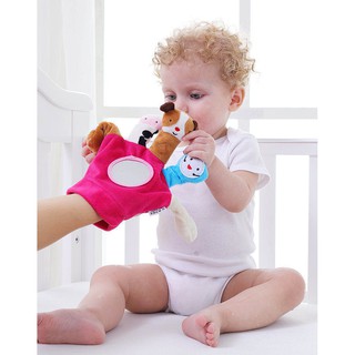 ทารก การ์ตูน ตุ๊กตาหุ่นมือ หุ่นนิ้ว สัตว์ ถุงมือ ของเล่น 5599-5
