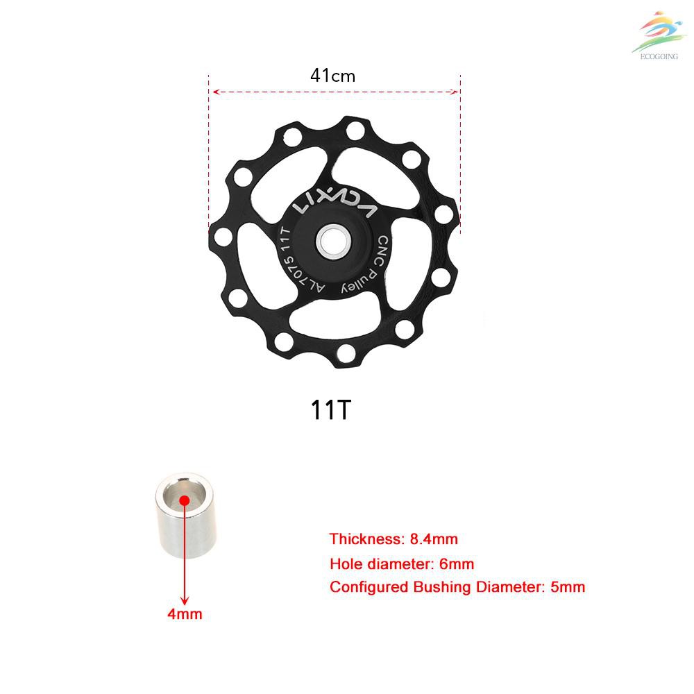 ecogoing-lixada-ลูกรอกตีนผีหลัง-11t-cnc-อลูมิเนียมอัลลอย-แบบเปลี่ยน