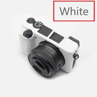 เคสกล้อง Soft Silicone Camera Case Bag Cover Skin For Sony ILCE-6000 A6000 A6300 -WHITE (0881)