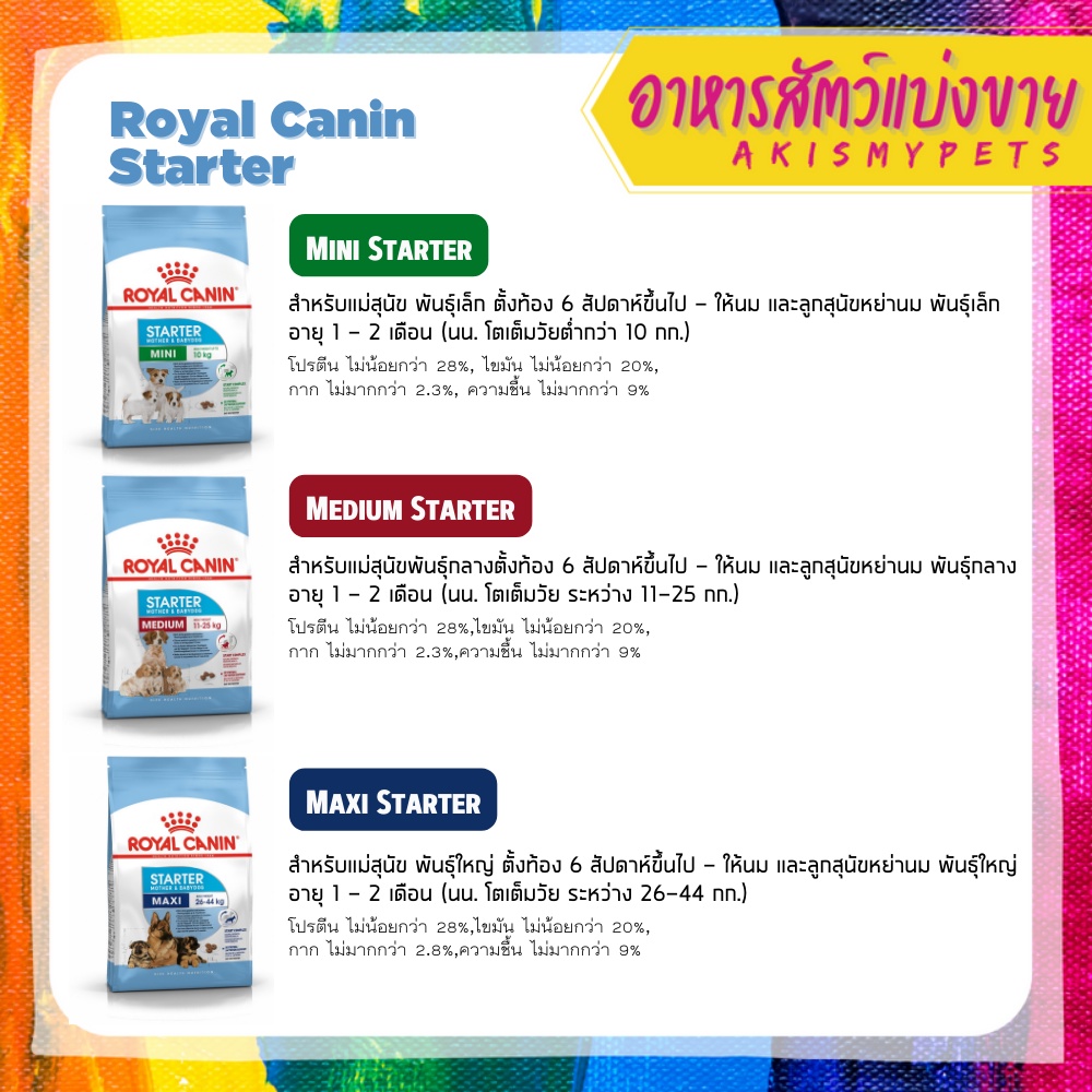 royal-canin-starter-แม่สุนัขตั้งท้อง-และลูกสุนัขหย่านม-แบ่งขายราคาถูก