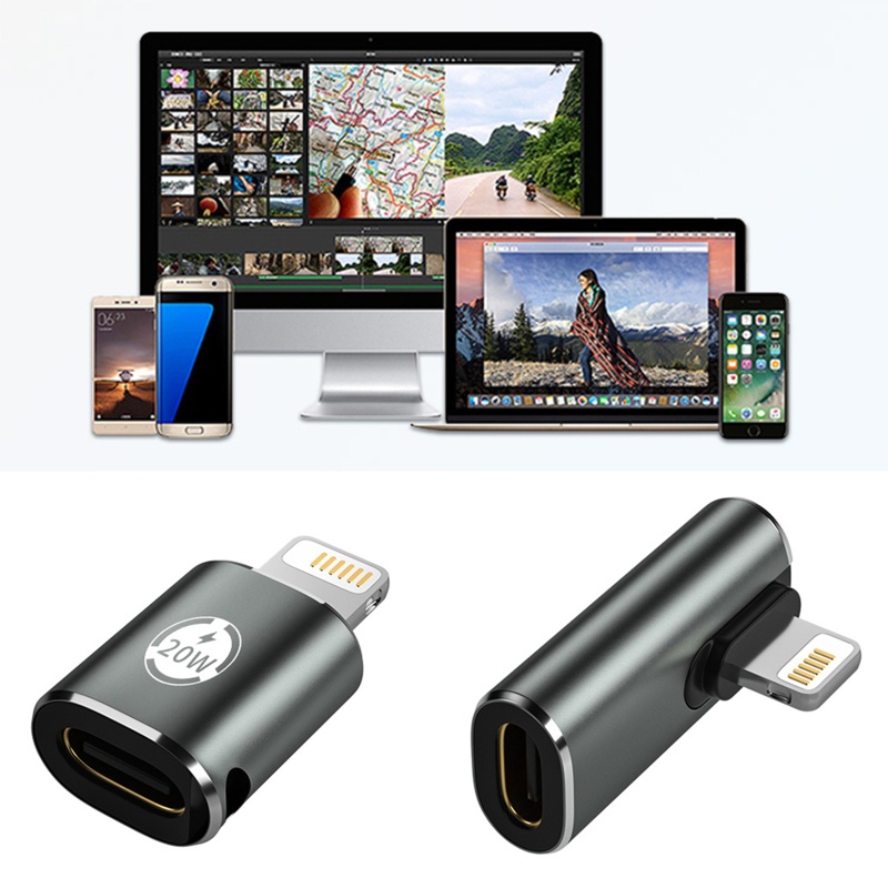 R* Data Sync Connector TypeC Female to iOS Plug PD 20w Adapter