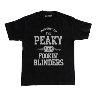 เสื้อยืด แบบหนา พิมพ์ลาย Peaky Blinders ทรัพย์สิน แบบยืดหยุ่น สําหรับผู้หญิง