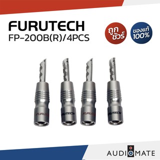 FURUTECH FP-200B (R) / หัวบานาน่า / Furutech FP-200B Rodium Banana Connectors 4 PCS/รับประกันคุณภาพ Clef Audio/AUDIOMATE