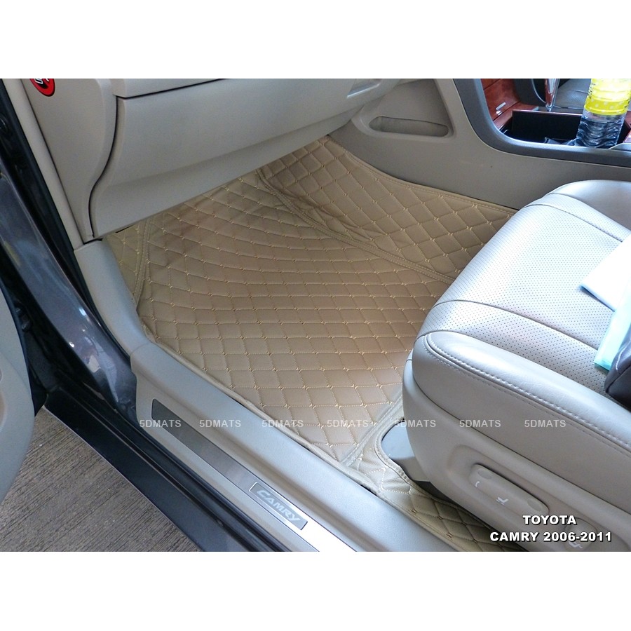 toyota-camry-ปี2006-11-พรมรถยนต์6d-สำหรับ-สีครีม-เต็มคัน-เข้ารูป