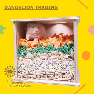 [DANDELION] กล่องไม้ขุดทรายอะคริลิค ขนาดใหญ่ สําหรับหนูแฮมสเตอร์