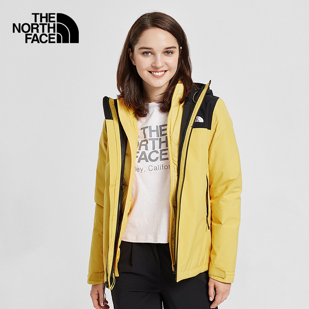 The north cheap face windbreaker yellow