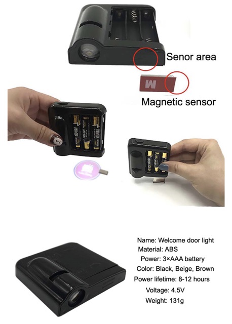 โคมไฟติดประตูรถยนต์-led-hd-3d-ไฟ-led-ไร้สายสำหรับติดประตูรถยนต์-เซ็นเซอร์