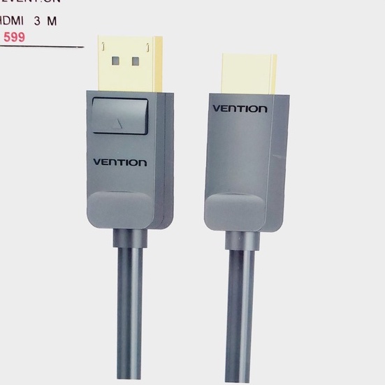 สายแปลง-display-port-to-hdmi-1080p-60hz-full-hd-ยาว-3-m-hadbi-vention-ออกใบกำกับภาษีได้