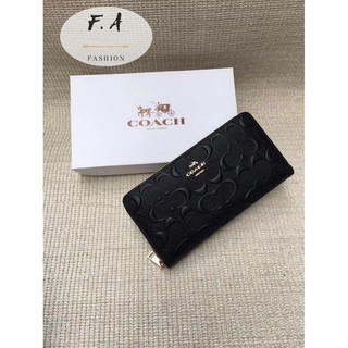 ราคา【พร้อมส่ง】 F.A ว่าแท้100% COACH 53834 ใหม่  ยาวกระเป๋าสตางค์สตรี  คลัช กระเป๋าสตางค์  หนังนิ่ม  มือที่ยอดเยี่ยม